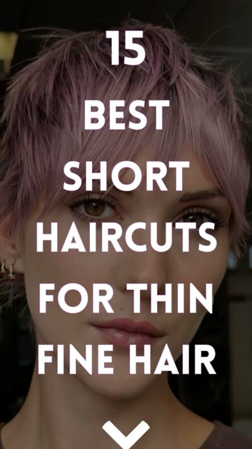 Look pixie cheveux fins
