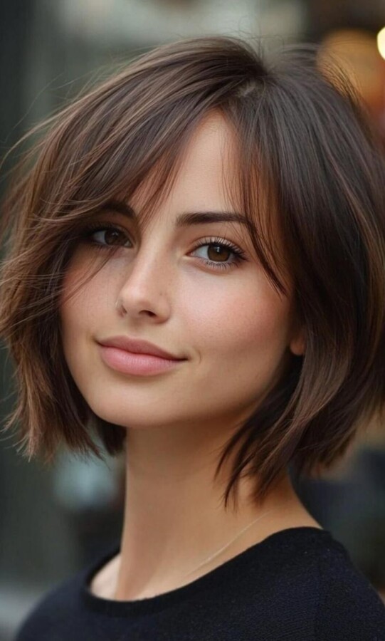 Coupe élégante pour cheveux fins