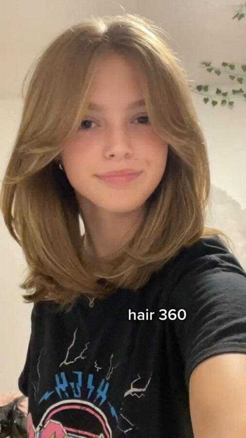 Dégradé élégant mi-longs coiffure